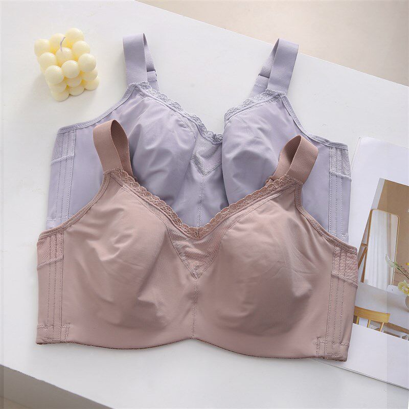 无痕大胸显小调整型p内衣女全罩杯薄款收副乳防下垂调整型文胸