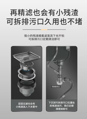 纳米加厚304不锈钢洗菜盆厨房台下盆枪灰色手工水槽大单槽洗碗池