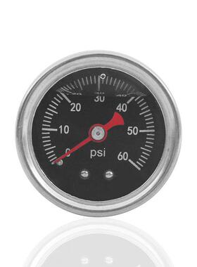供燃油压力表耐震充油轴向不锈钢压力表YBN40Z 60psi 1/8NPT厂销