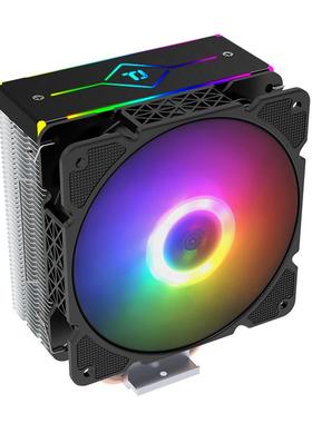 天极风TJ400 CPU散热器ARGB风扇台式机电脑1200铜管静音AM4多平台