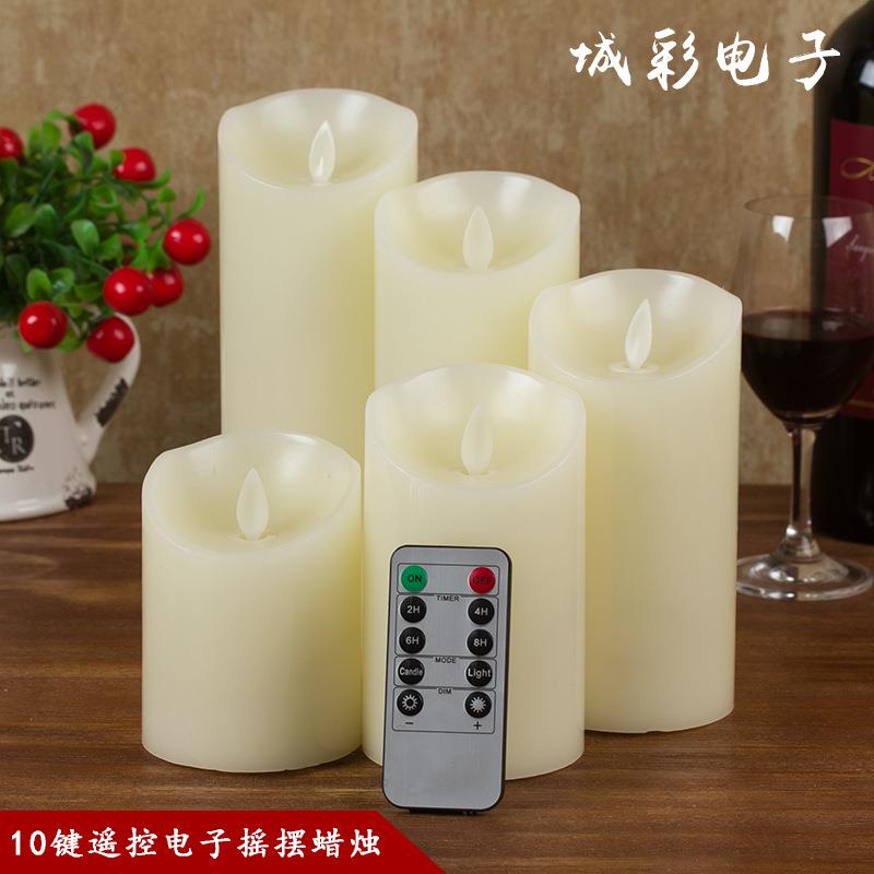 蜡烛五件套装电子蜡烛 led蜡烛真腊摇摆火苗婚礼蜡烛厂家直销