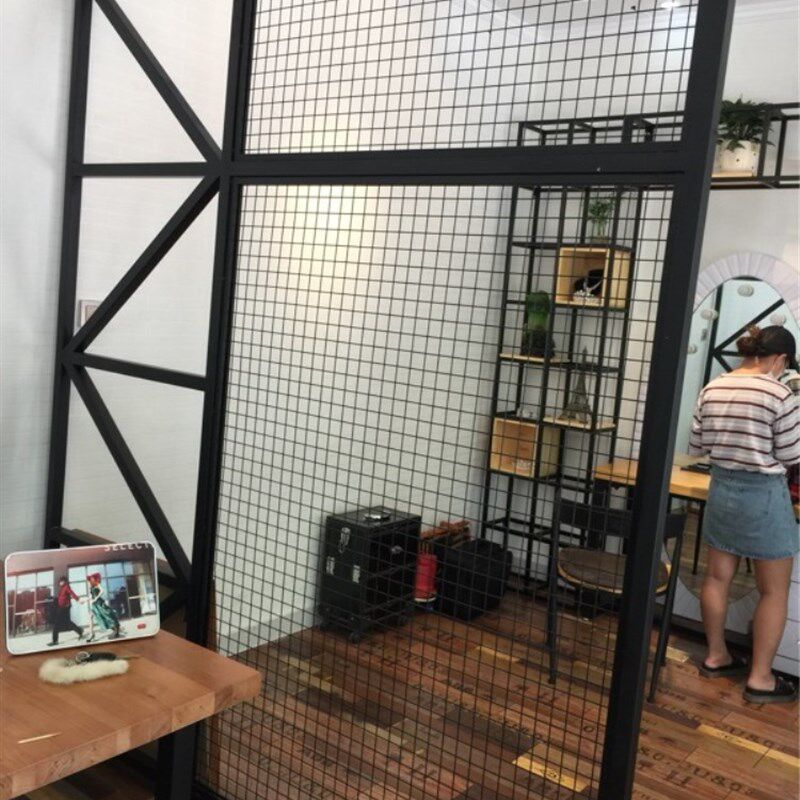 装饰铁丝网格照片墙工业风隔断铁艺网格吊顶客厅背景墙上挂网饭店