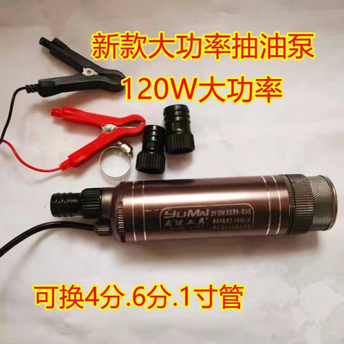 抽油泵抽水泵12v24vt220v大功率150W抽柴油洗车泵潜水泵