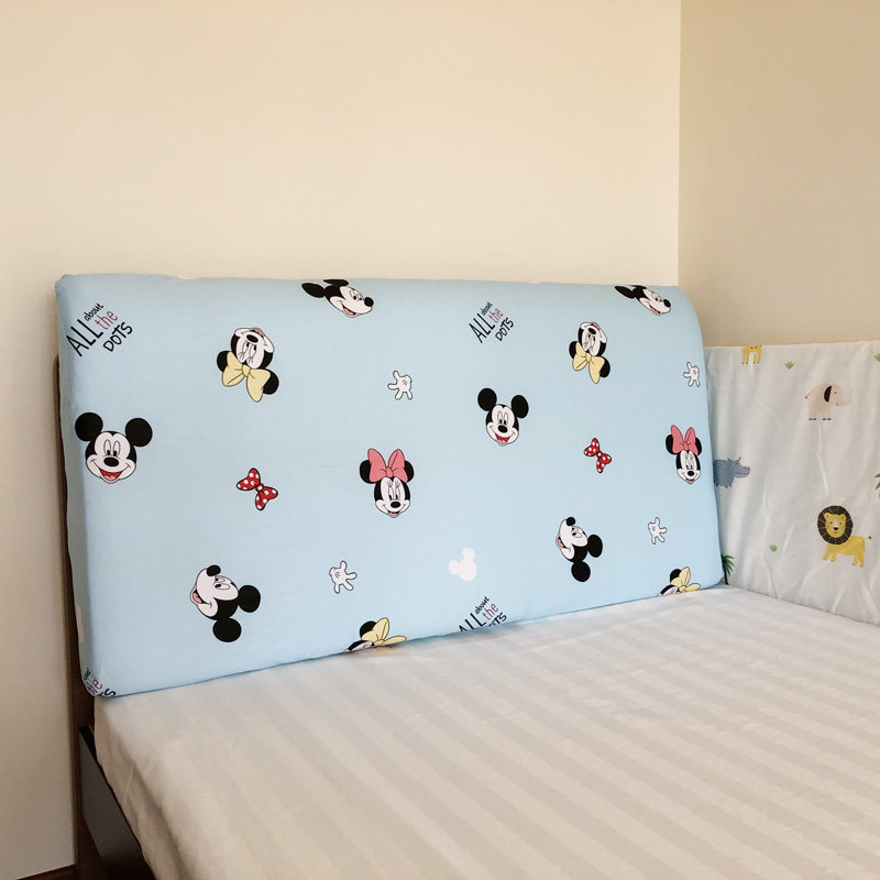 卡通床头靠垫儿童实木床海绵防撞布艺软包榻榻米大靠背垫贴墙自粘