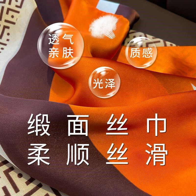 大丝巾女纱巾薄围巾春秋冬季妈妈披肩围脖两用妇女教师节2024新款