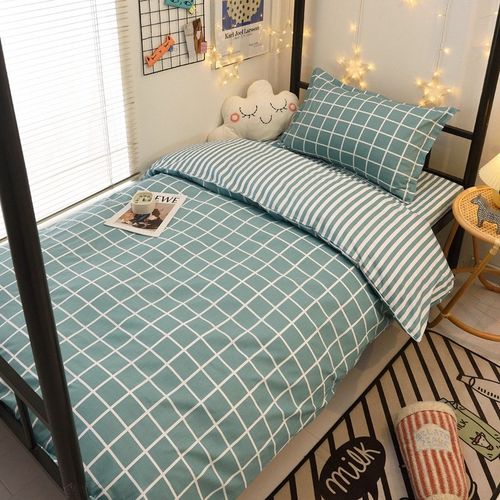 纯棉学生三件套大学生宿舍六件套上下铺被子单位员工学校宿舍床品
