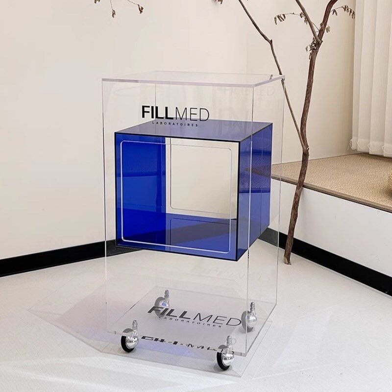 高端美容院e推车亚克力透明工具车仪器底座置物架子高端款私人定