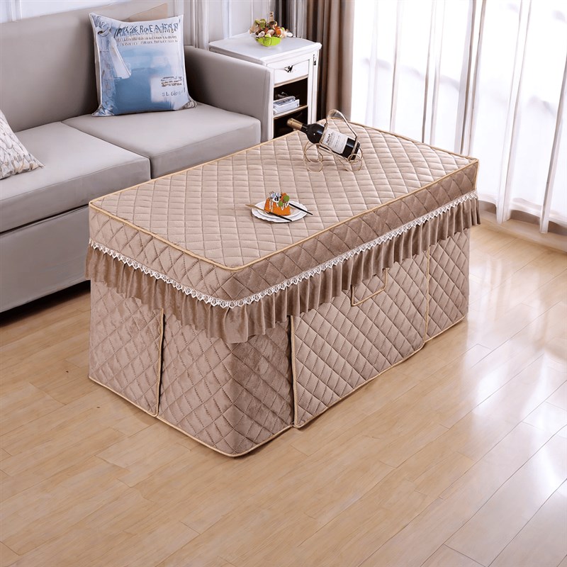 冬季新款加绒烤火桌罩套电暖桌布套长方形茶几电烤桌套电火套罩子