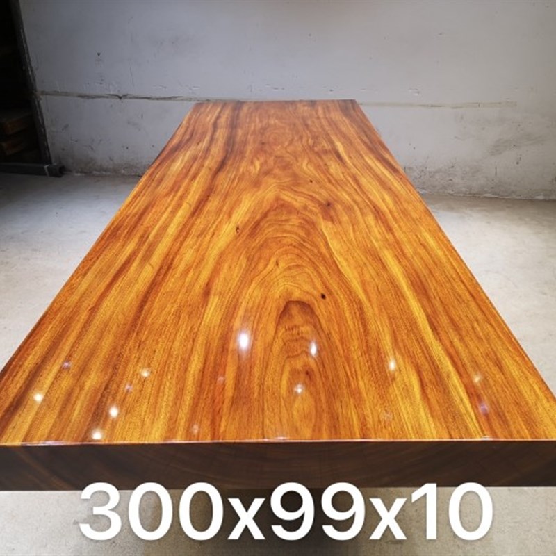 3米长茶桌办公桌茶台奥坎实木大板桌300*99*10全方