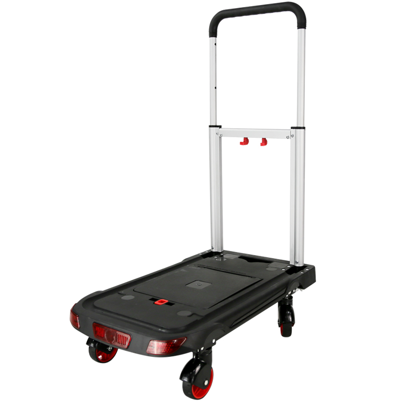 顺和家用折叠平板车带刹车便携小手推车手拉车搬运车拖车小拉货车