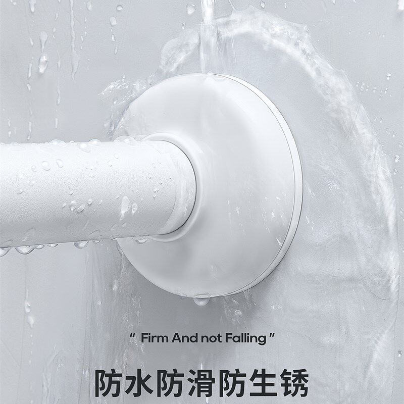 免打孔伸缩窗帘滑轨挂钩导轨静音轨道顶装侧装滑道不锈钢窗帘杆子