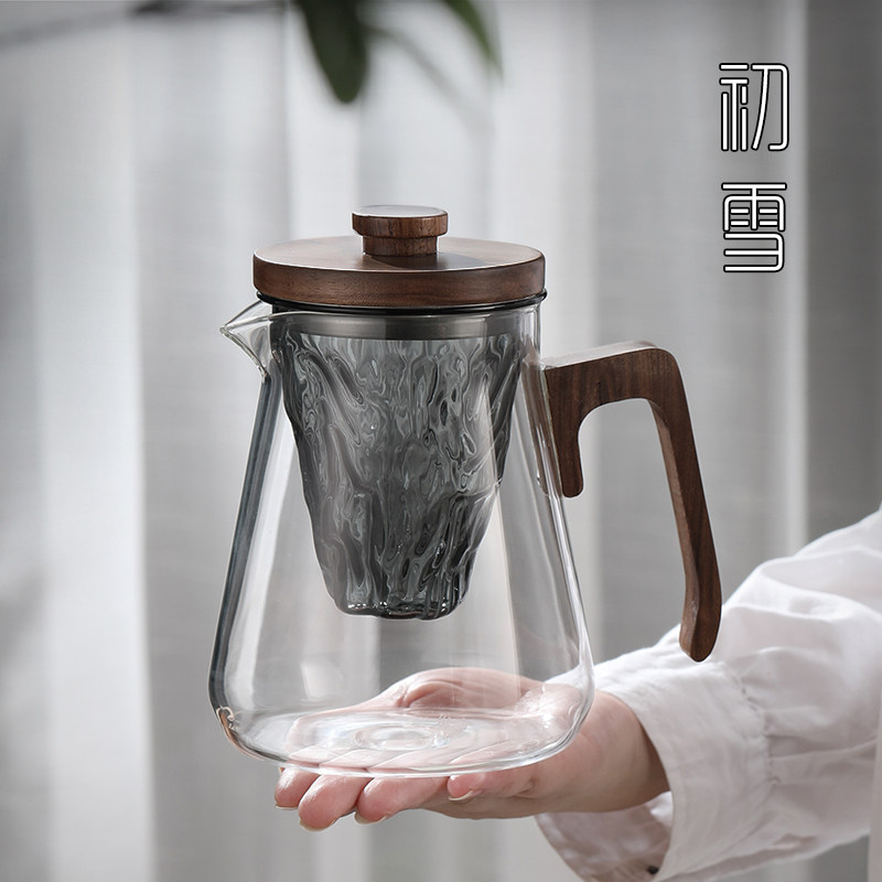玻璃观山大容量泡茶壶茶水分x离电陶炉煮茶器家用高颜值功夫茶茶