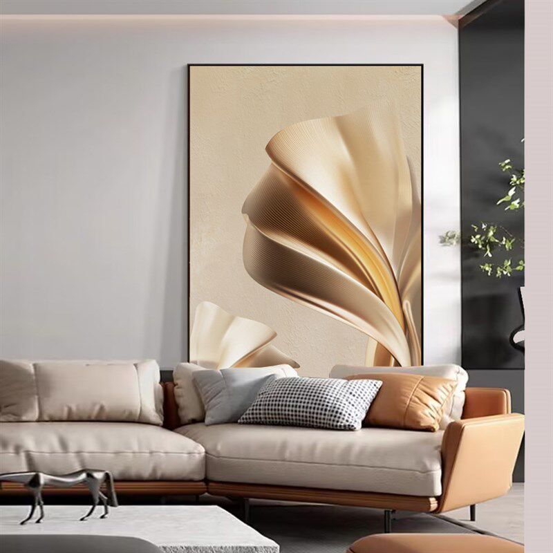 高级抽象客厅装饰画现代简约挂画A肌理感落地画玄关沙发背景墙壁