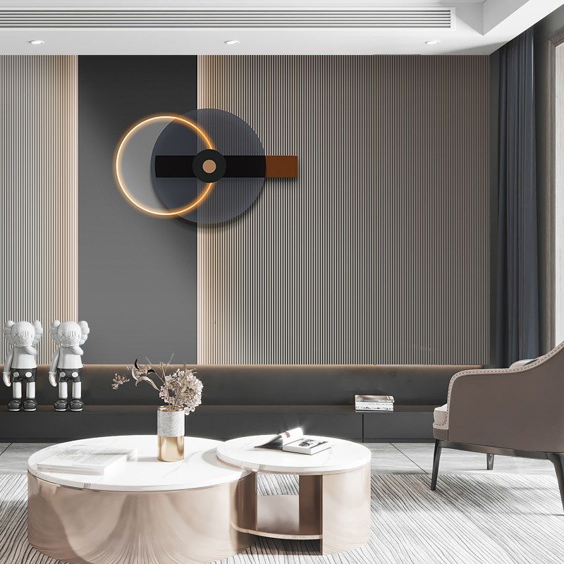 竖条纹格栅高级感客厅电视背景墙壁布极简风沙发墙纸主卧床头壁纸,家装主材,定制壁画,淘宝优惠券,粉丝福利购,淘宝优惠卷