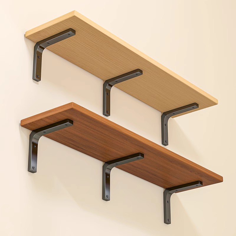 墙上置物架墙壁一字板挂墙免漆板墙面壁挂书架实木隔板悬空置物板