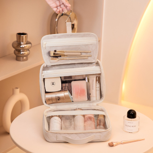 旅行洗漱收纳包新款 便携手提化妆品收纳袋女大容量干湿分离洗漱包