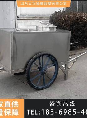 多规格不锈钢小推车静音平板车车间周转小推车带轮