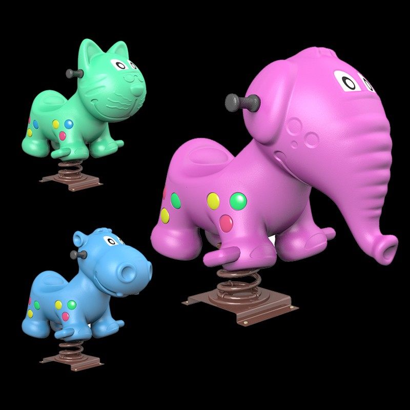 幼儿园户外公园小区儿童弹簧摇马摇摇乐玩具室外游乐设施摇马木马