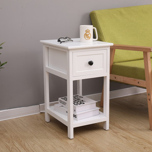置物架简约现代床边桌卧室小型沙发边柜子北欧简易储物床头柜30cm