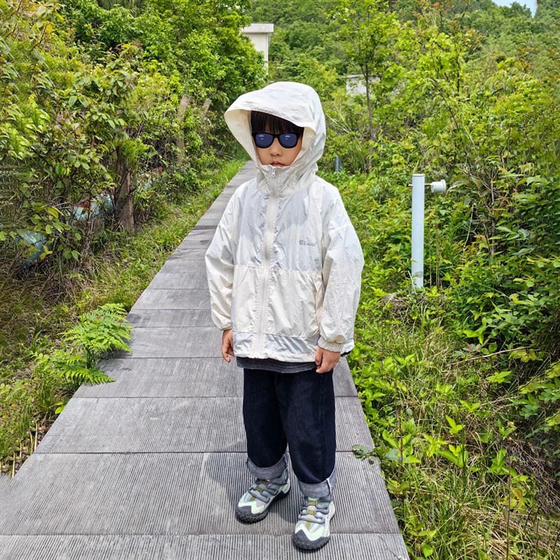 轻薄有料又透气夏儿童户外皮肤衣韩系男童防晒衣
