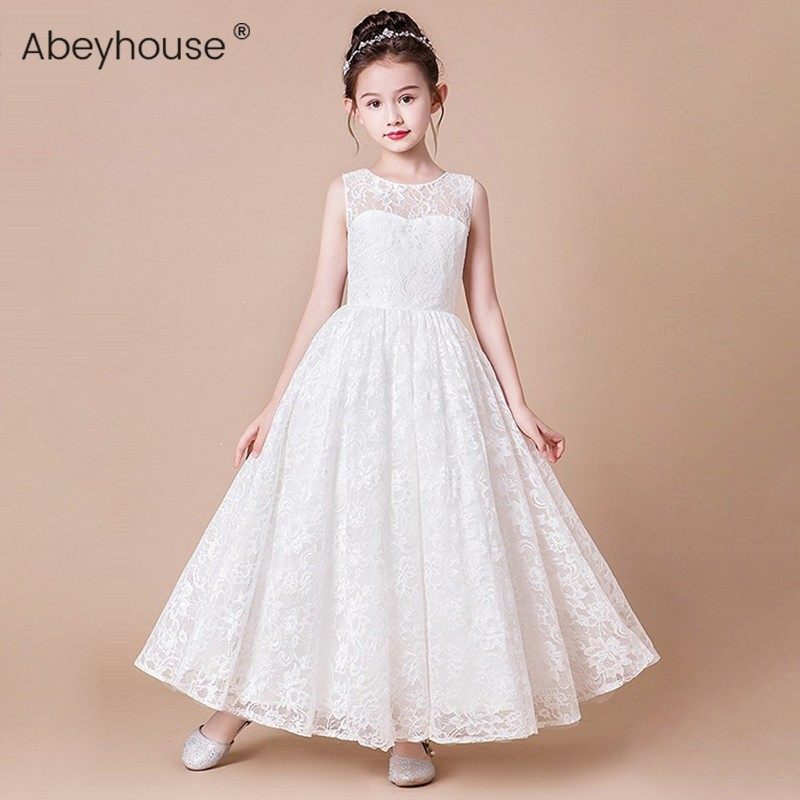女童长款钢琴演出服白色婚纱裙小主持人模特走秀花童礼服学生公主,童装/婴儿装/亲子装,儿童礼服,淘宝优惠券,粉丝福利购,淘宝优惠卷