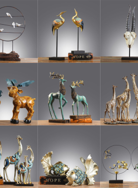 欧式家居客厅酒柜装饰品摆件创意电视柜工艺品结婚礼物卧室小摆设