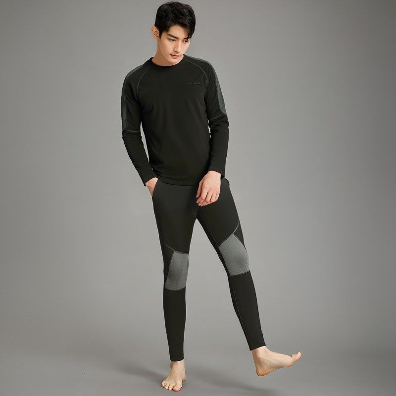 岩云24新品户外运动透气排汗5A抗菌保暖内衣秋冬高弹力内衣裤套装