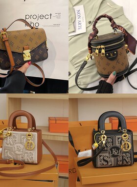 样板房衣帽间包包女装衣柜摆件橙色系手提包饰品全屋定制展厅摆设