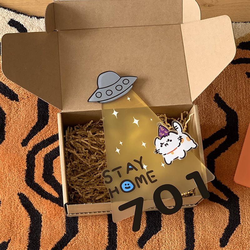 创意门牌号码牌家用入户门装饰定制民宿舍门口数字亚克力门贴牌子