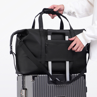 男士外出便携包短途旅行防水大容量手提收纳行李袋时尚男款高颜值