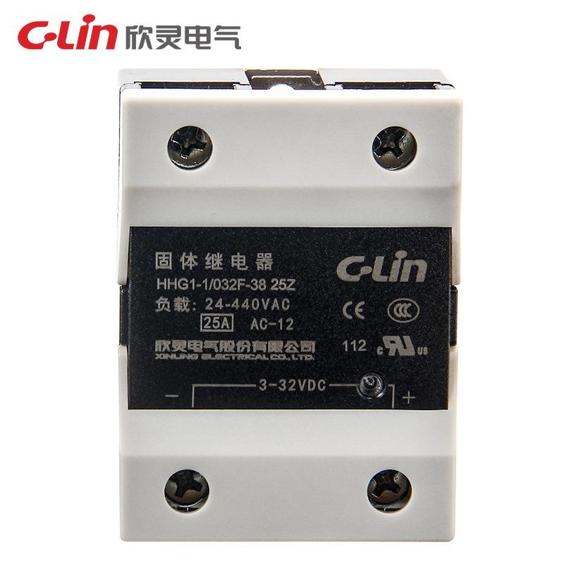 欣灵电气 HHG1-1/032F-38-25A固体继电器 直流控交流无触点接触器