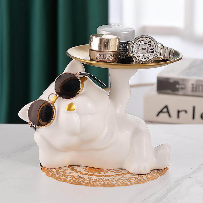 招财猫摆件收纳盒进门放钥匙客厅电视酒柜装饰品房间收纳托盘,鲜花速递/花卉仿真/绿植园艺,割草机/草坪机,淘宝优惠券,粉丝福利购,淘宝优惠卷