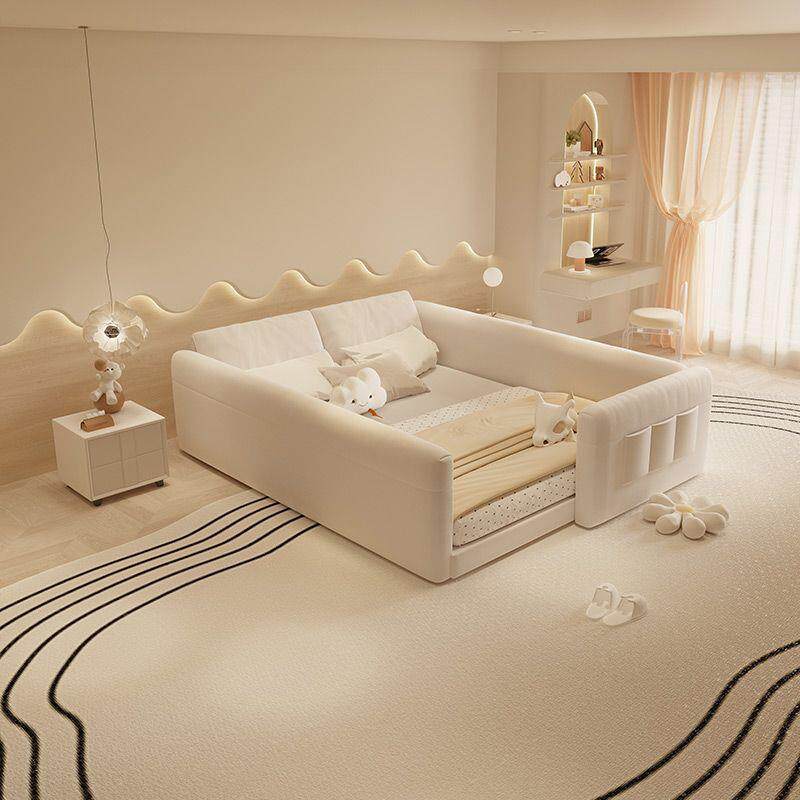 意式床耳朵榻榻米床2025主卧北欧家用床轻奢卧室床单床