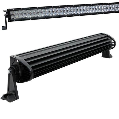 汽车射灯12v货车24V双排透镜聚光强光led长条射灯车顶远光灯300W