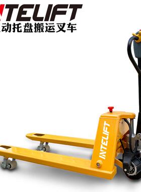 INTELIFT英特力3吨锂电半电动叉车搬运车液压托盘车装卸铲车地牛