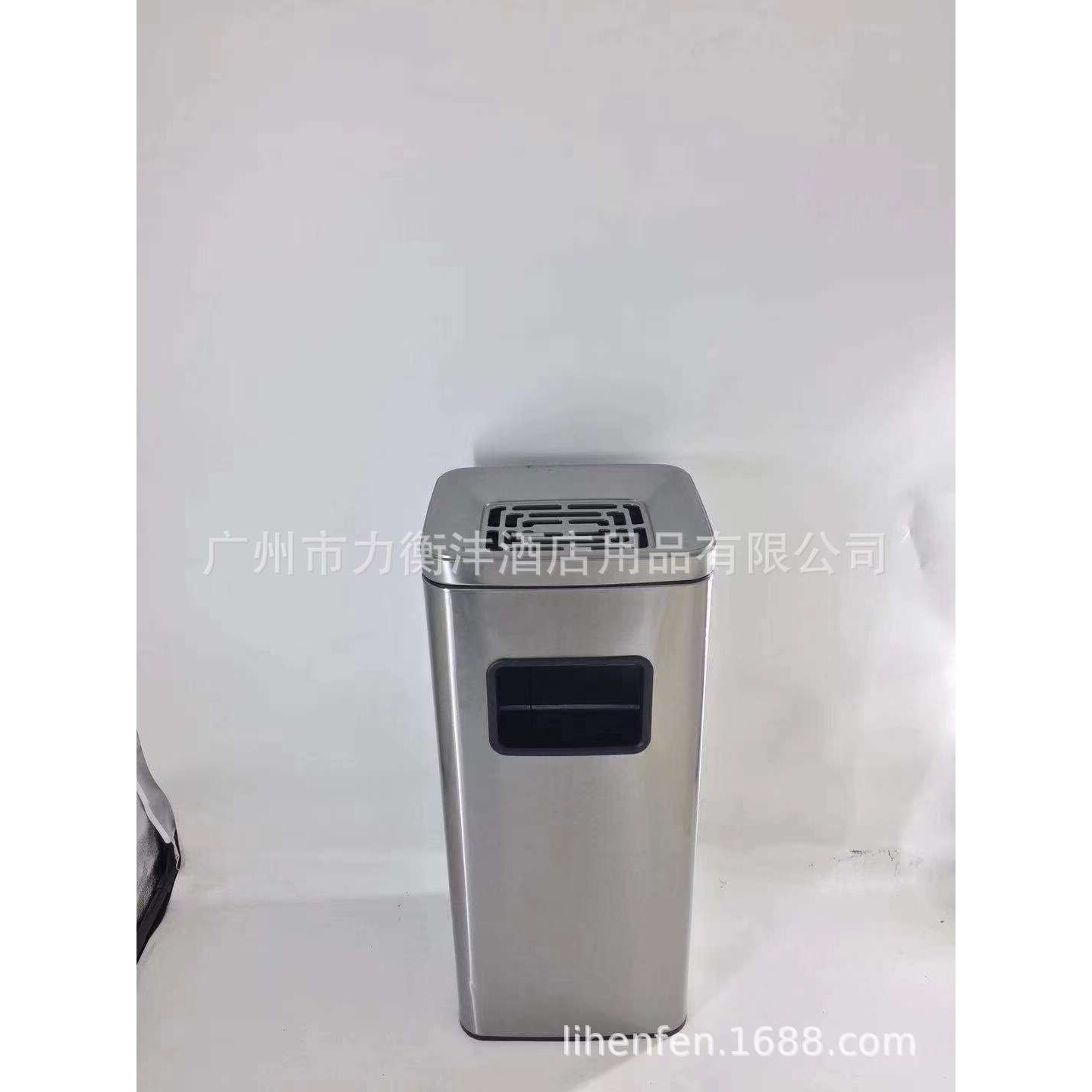 正方形不锈钢无指纹垃圾桶楼梯口垃圾桶通道垃圾桶防指纹垃圾桶