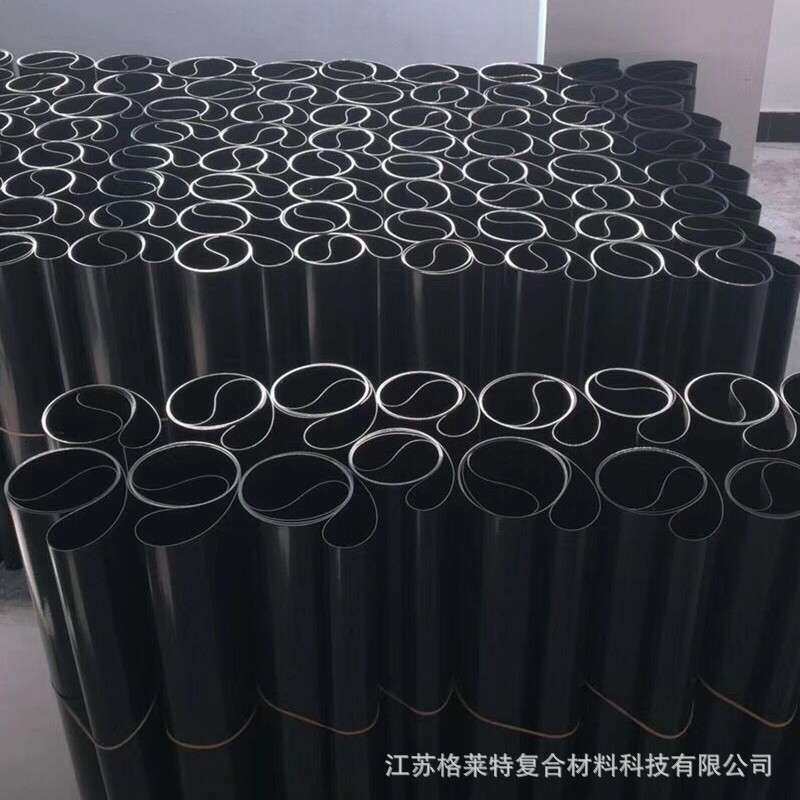 厂家现货供应黑色抗静电服装粘合机用耐高温无缝输送带