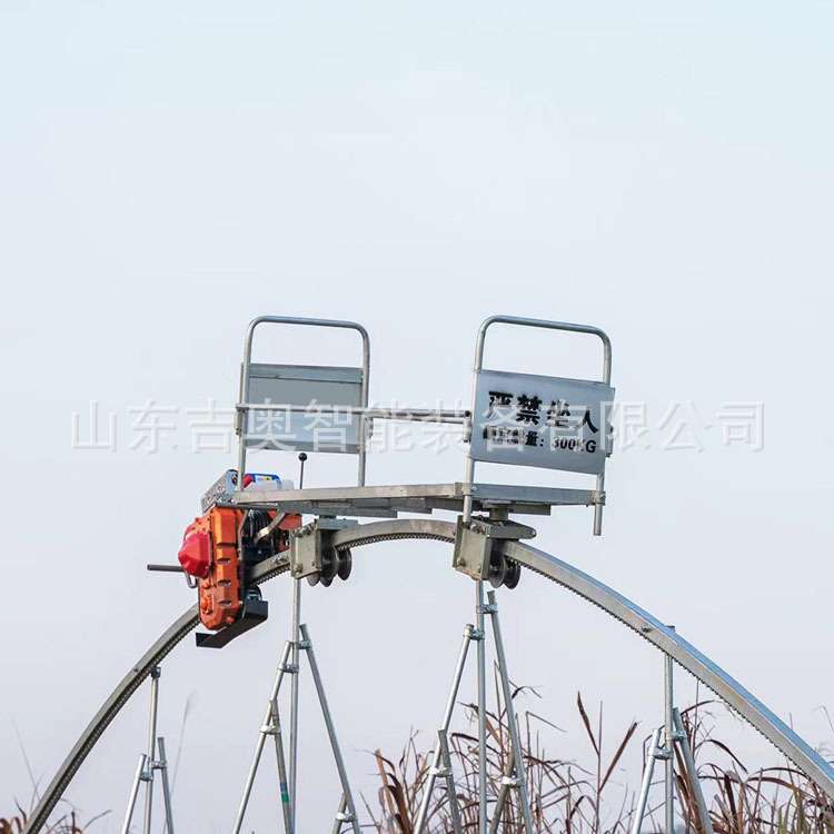 山地单轨运输车 农用爬山载货搬运车 山地果园自走式轨道运输机
