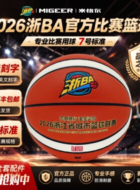 浙BA比赛篮球进口吸湿7号6号5号篮球防滑耐磨室内外通用官方用球