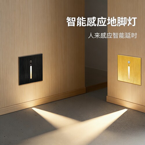 人体感应地脚灯86型嵌入式