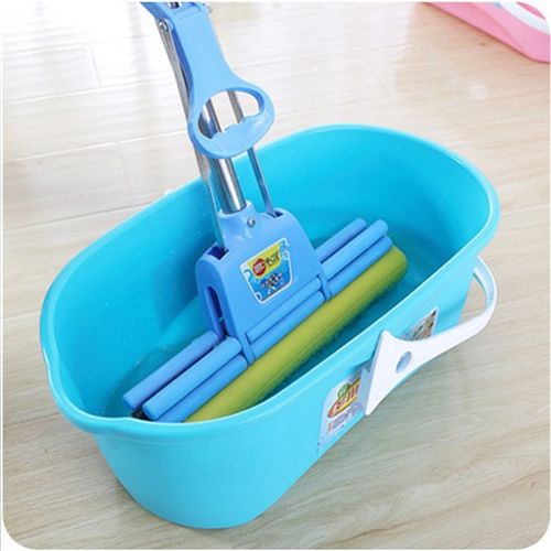 加厚长方形洗拖把桶挤水桶平板胶棉拖把清洗桶洗车手提塑料桶水桶