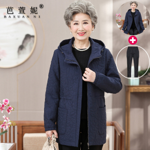 棉衣老太太秋冬棉袄大码 轻薄款 妈妈棉服 外套女奶奶装 中老年人秋装