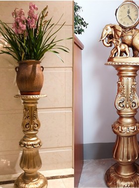 欧式客厅盆景花架树脂落地绿萝置物架创意家用电视柜旁边装饰花架