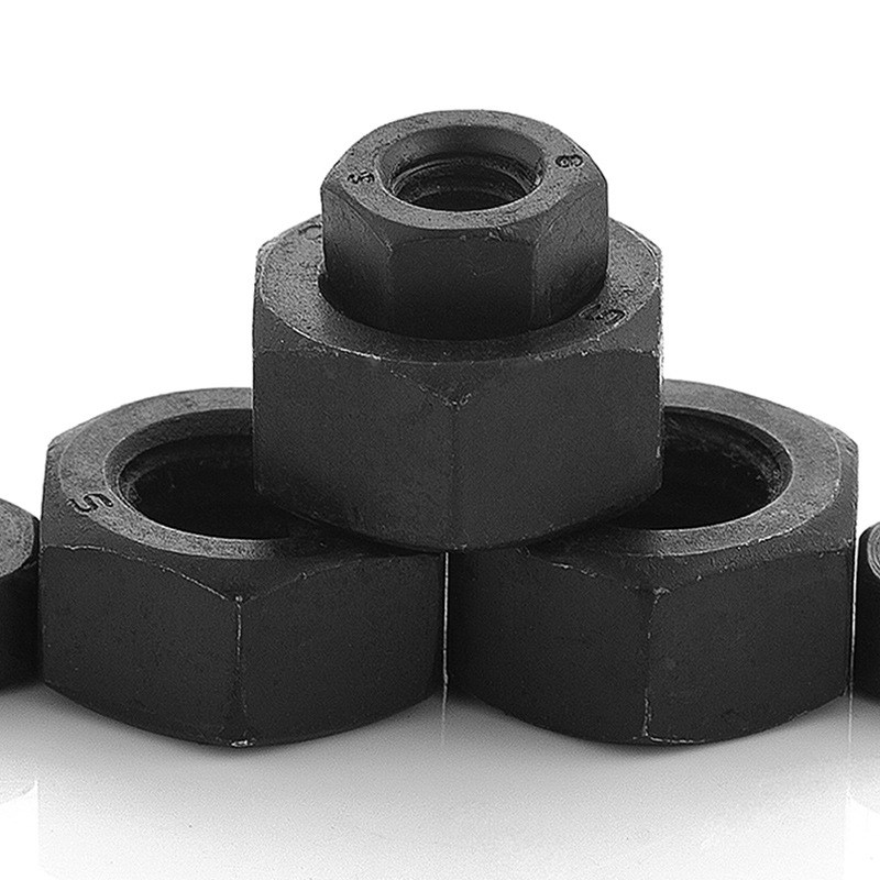 8.8级高强度螺母加厚碳钢螺母外六角螺母黑色螺丝螺帽M3/M4/M5/M6