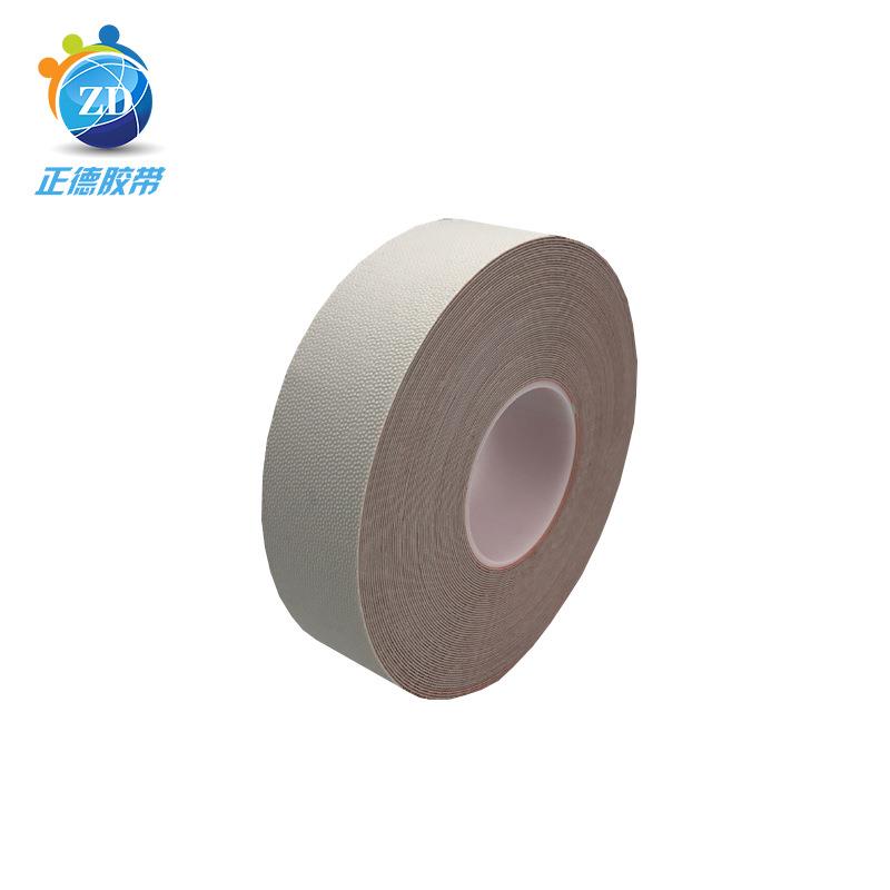 工厂供应白色滚轮滚轴胶带 颗粒硅橡胶带 防粘防滑ZK-T4863T高粘