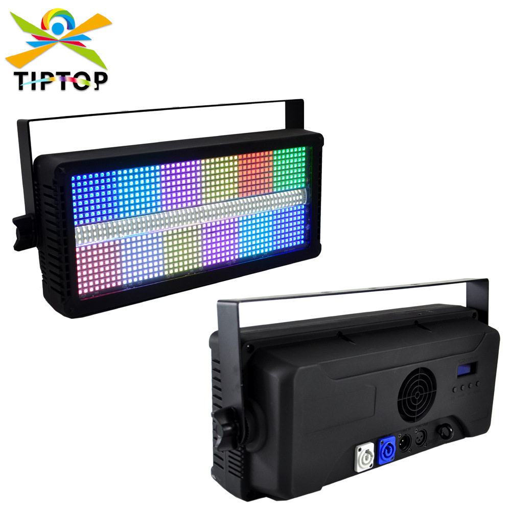 450瓦舞台LED频闪灯RGB+白光分段跑马矩阵爆闪效果DMX染色照明灯