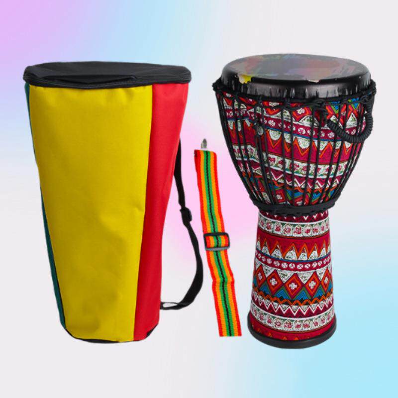 12寸非洲鼓成人云南大手鼓拍打击乐器标准12寸绑绳非洲鼓厂家