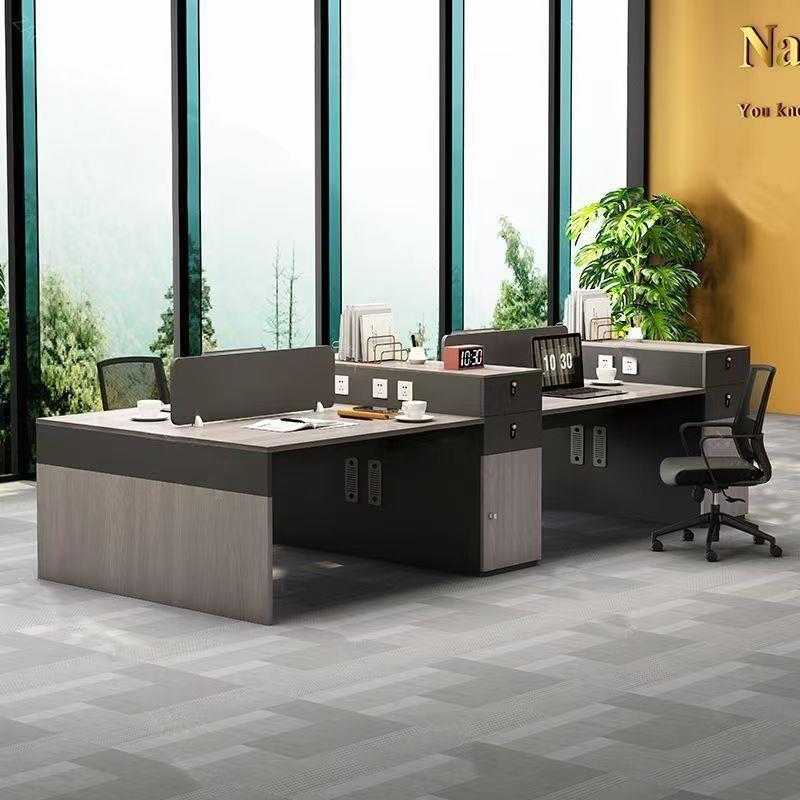 职员办公桌椅组合4/6人员工位隔断简约现代办公室卡座屏风办新品