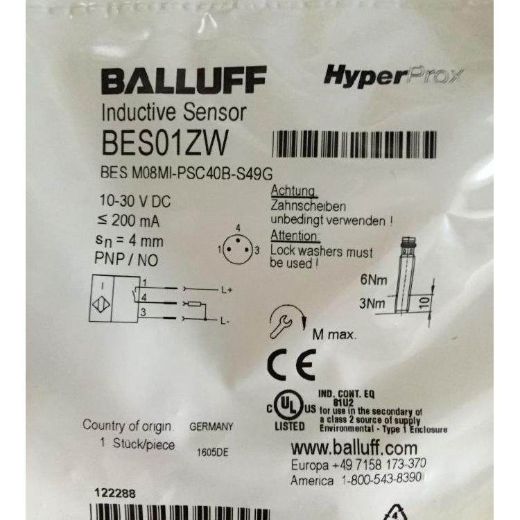 原装巴鲁夫BALLUFF BIS M-122-02/A BIS004A高频数据载体