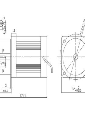 92BL-A可调速正反转1NM 1000转 100W 24V厂家直销无刷直流电机